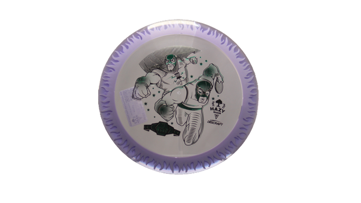 Discraft BYOP 2025 Fuzed Z with Flame Pattern Scorch Distance Driver Front View