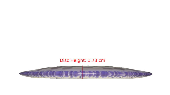 Discraft BYOP 2025 Fuzed Z with Flame Pattern Scorch Distance Driver Profile View