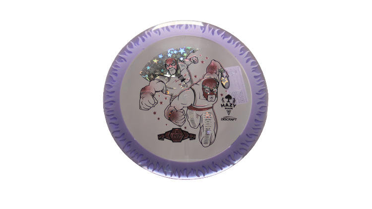 Discraft BYOP 2025 Fuzed Z with Flame Pattern Scorch Distance Driver Front View