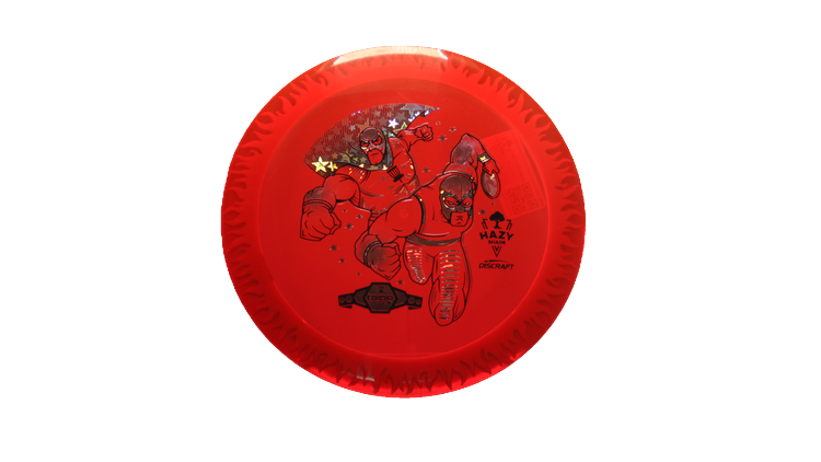 Discraft BYOP 2025 Fuzed Z with Flame Pattern Scorch Distance Driver Front View