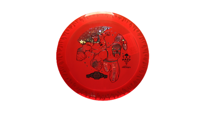 Discraft BYOP 2025 Fuzed Z with Flame Pattern Scorch Distance Driver Front View