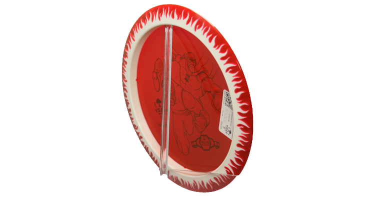 Discraft BYOP 2025 Fuzed Z with Flame Pattern Scorch Distance Driver Back View