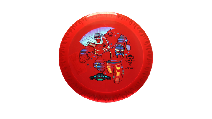 Discraft BYOP 2025 Fuzed Z with Flame Pattern Scorch Distance Driver Front View