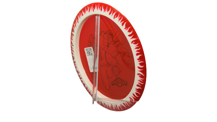 Discraft BYOP 2025 Fuzed Z with Flame Pattern Scorch Distance Driver Back View