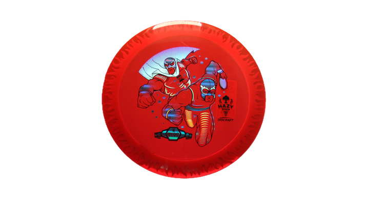 Discraft BYOP 2025 Fuzed Z with Flame Pattern Scorch Distance Driver Front View