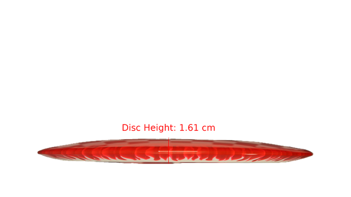 Discraft BYOP 2025 Fuzed Z with Flame Pattern Scorch Distance Driver Profile View