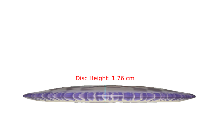 Discraft BYOP 2025 Fuzed Z with Flame Pattern Scorch Distance Driver Profile View