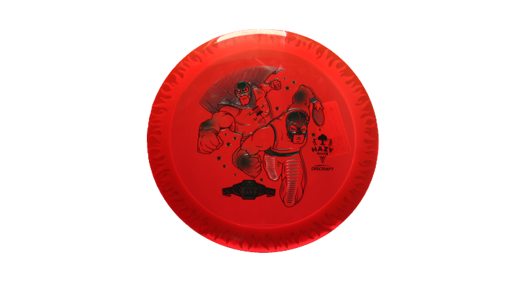 Discraft BYOP 2025 Fuzed Z with Flame Pattern Scorch Distance Driver Front View