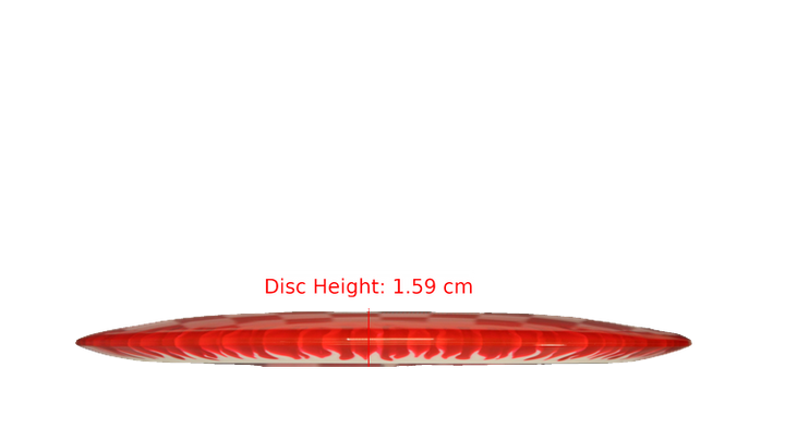 Discraft BYOP 2025 Fuzed Z with Flame Pattern Scorch Distance Driver Profile View