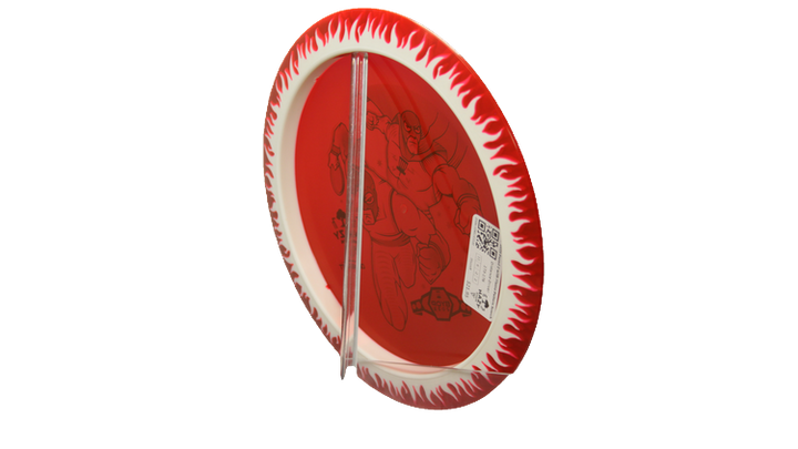 Discraft BYOP 2025 Fuzed Z with Flame Pattern Scorch Distance Driver Back View