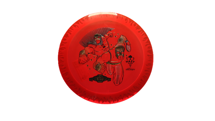 Discraft BYOP 2025 Fuzed Z with Flame Pattern Scorch Distance Driver Front View