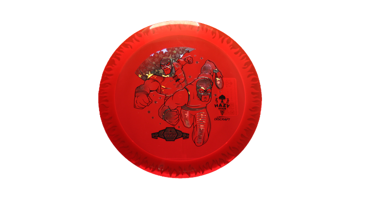 Discraft BYOP 2025 Fuzed Z with Flame Pattern Scorch Distance Driver Front View