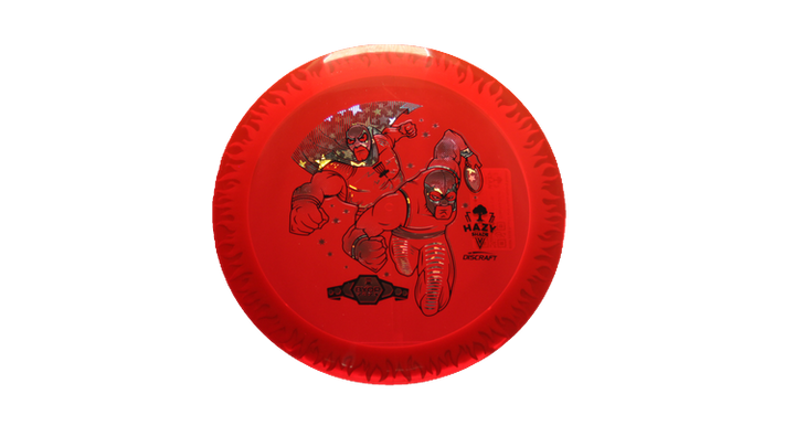 Discraft BYOP 2025 Fuzed Z with Flame Pattern Scorch Distance Driver Front View