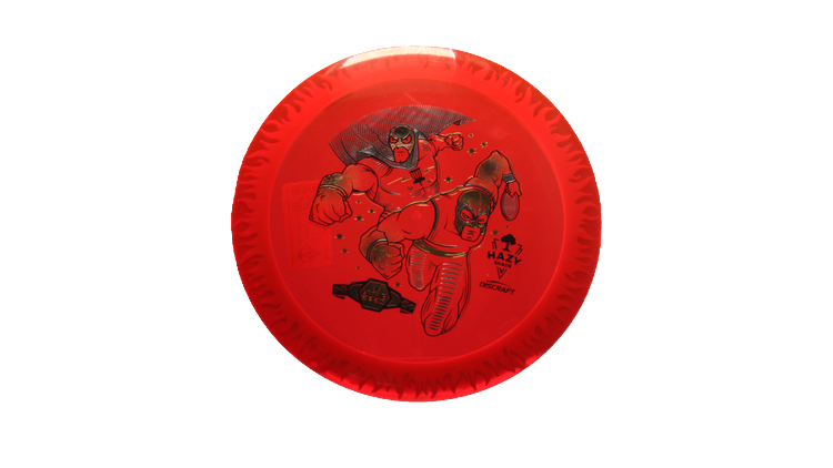 Discraft BYOP 2025 Fuzed Z with Flame Pattern Scorch Distance Driver Front View