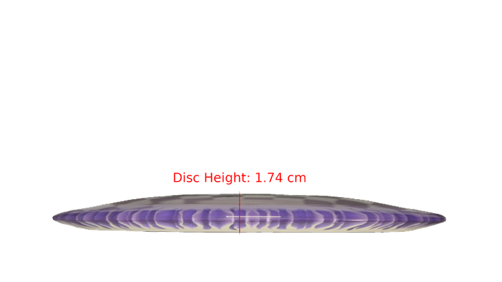 Discraft BYOP 2025 Fuzed Z with Flame Pattern Scorch Distance Driver Profile View