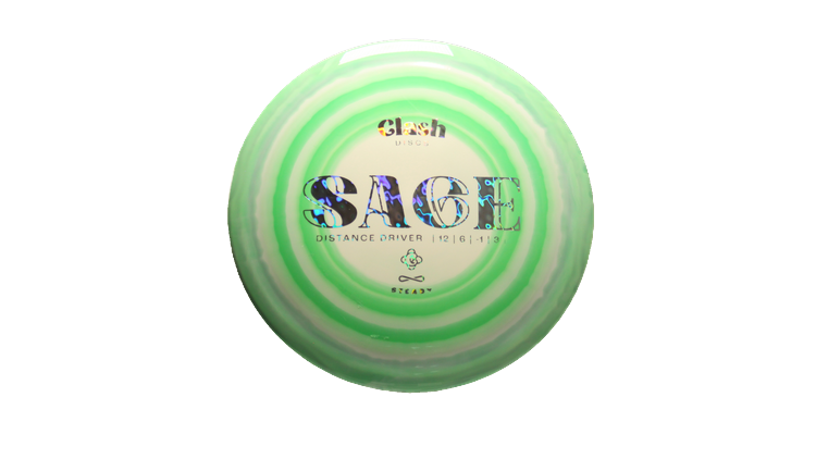 Clash Steady Ring Sage Distance Driver Front View