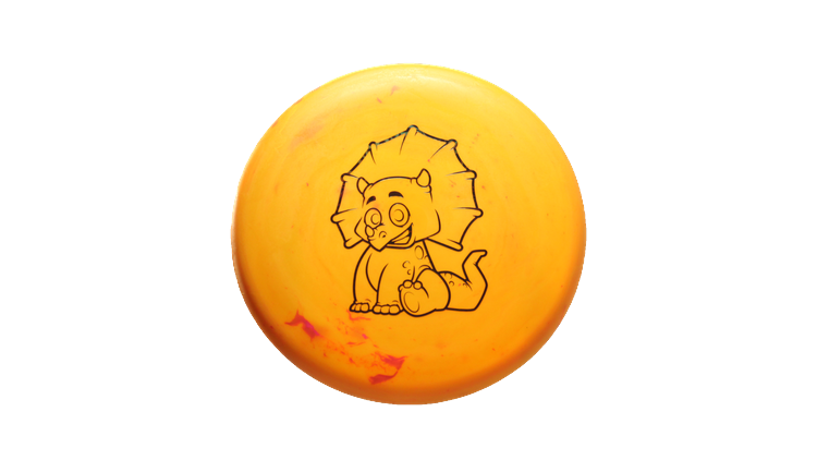 Dino Discs Egg Shell Triceratops Putter Front View