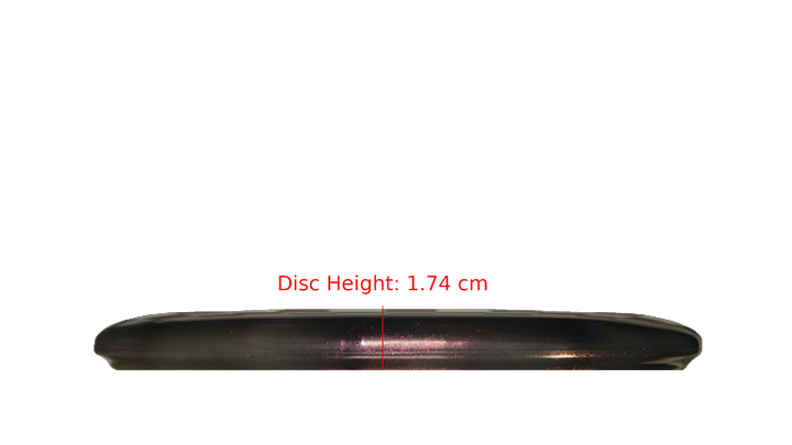 Westside Discs 2025 Mini TriFly Corner Stamp VIP Glimmer Swan 2 Putter Profile View