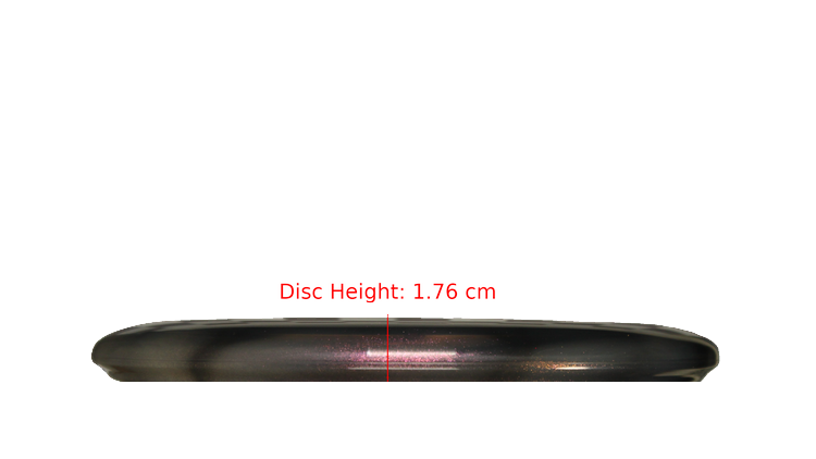 Westside Discs 2025 Mini TriFly Corner Stamp VIP Glimmer Swan 2 Putter Profile View