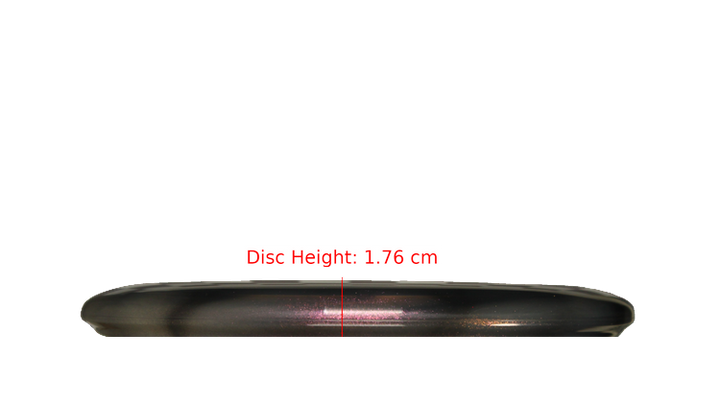 Westside Discs 2025 Mini TriFly Corner Stamp VIP Glimmer Swan 2 Putter Profile View