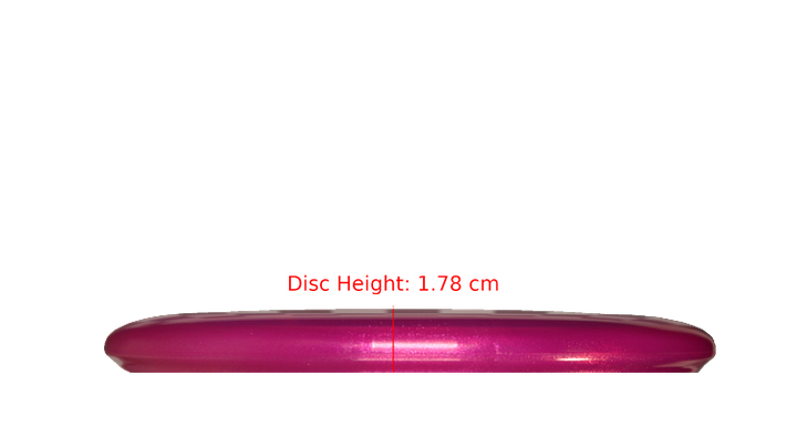 Westside Discs 2025 Mini TriFly Corner Stamp VIP Glimmer Swan 2 Putter Profile View