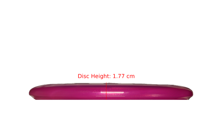 Westside Discs 2025 Mini TriFly Corner Stamp VIP Glimmer Swan 2 Putter Profile View