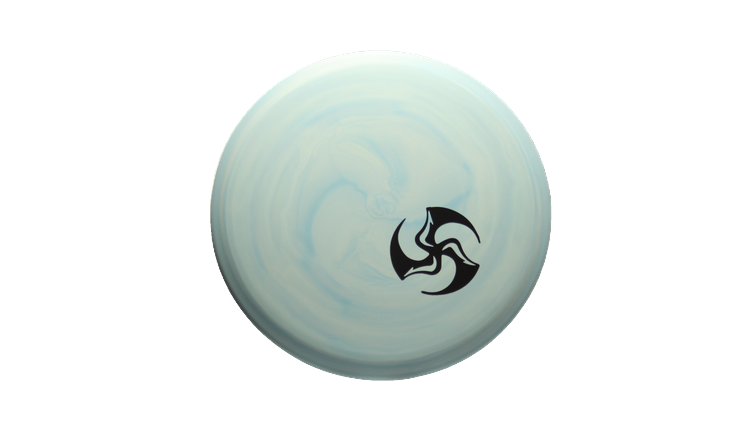 Discmania 2025 Mini TriFly Corner Stamp Swirl P-Line Flex 2 MD3 Midrange Front View