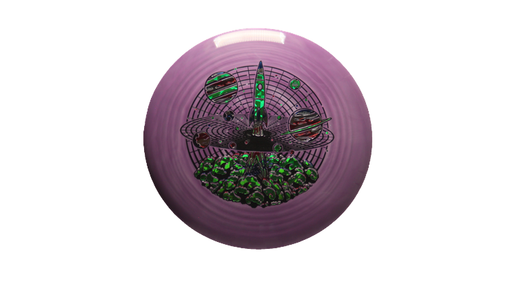 Dynamic Discs 2025 Liftoff Edition Fuzion Swirl Renegade Distance Driver Front View