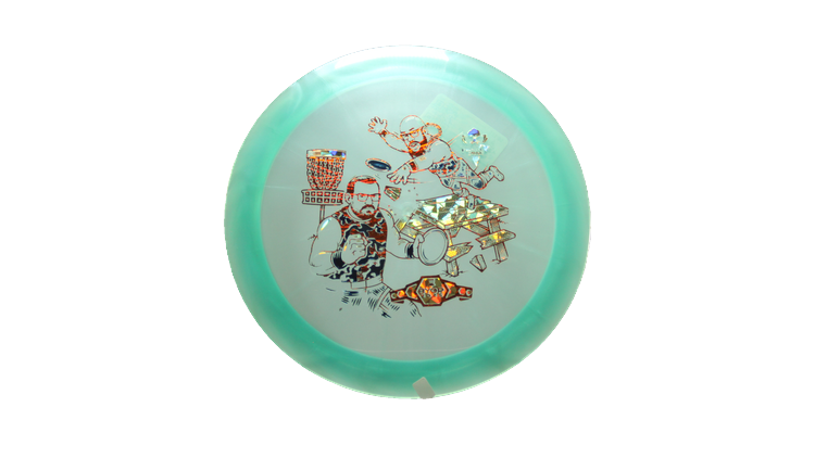 Westside Discs BYOP 2025 VIP-Ice Chameleon Boatman Distance Driver Front View