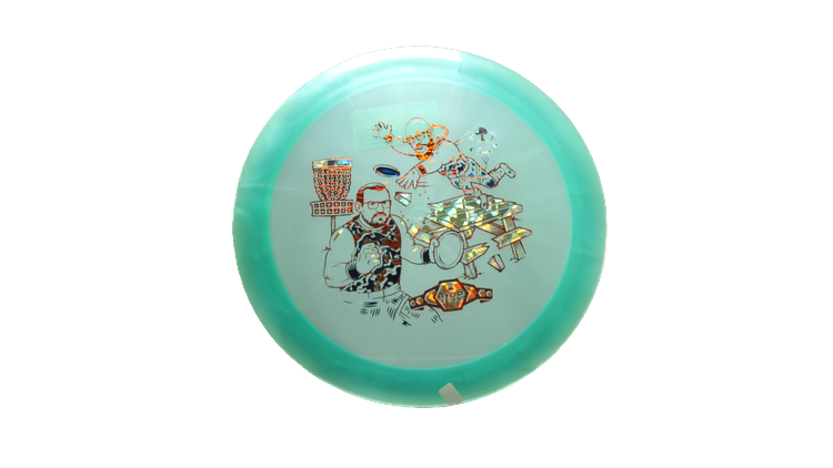 Westside Discs BYOP 2025 VIP-Ice Chameleon Boatman Distance Driver Front View
