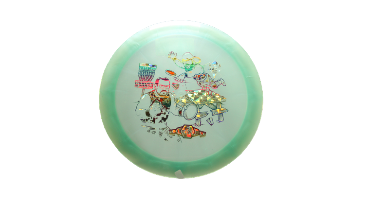 Westside Discs BYOP 2025 VIP-Ice Chameleon Boatman Distance Driver Front View