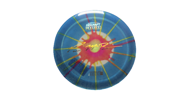 Discraft Paul McBeth Fly Dye Z Hades Distance Driver Front View