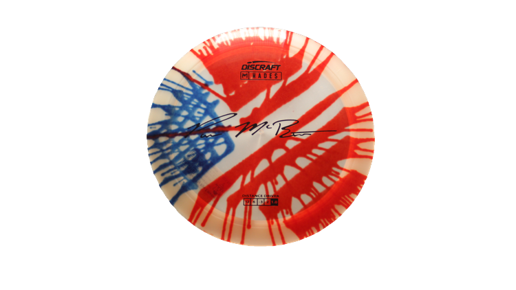 Discraft Paul McBeth Fly Dye Z Hades Distance Driver Front View