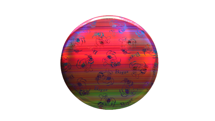 Discraft Swarm Full Foil SuperColor Buzzz Midrange Front View