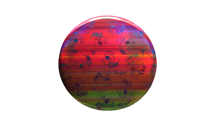 Discraft Swarm Full Foil SuperColor Buzzz Midrange Front View