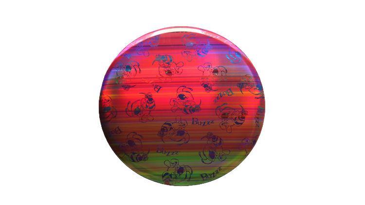 Discraft Swarm Full Foil SuperColor Buzzz Midrange Front View
