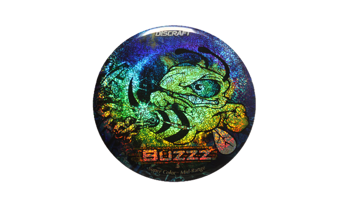 Discraft Chains Blue STAR PRISM Full Foil SuperColor Buzzz Midrange Front View