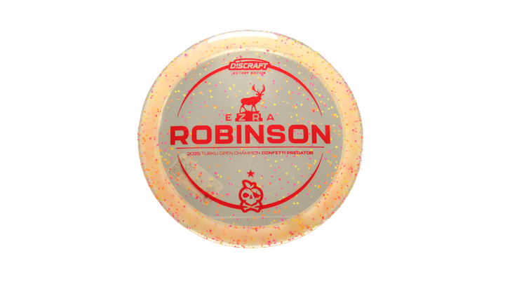 Discraft 2025 Ezra Robinson Victory Edition Z Confetti Predator Fairway Driver Front View