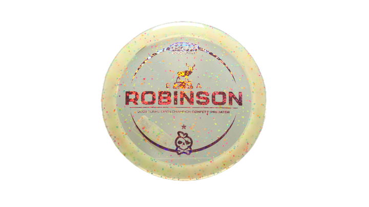 Discraft 2025 Ezra Robinson Victory Edition Z Confetti Predator Fairway Driver Front View
