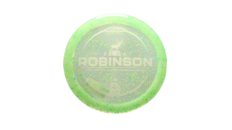 Discraft 2025 Ezra Robinson Victory Edition Z Confetti Predator Fairway Driver Front View