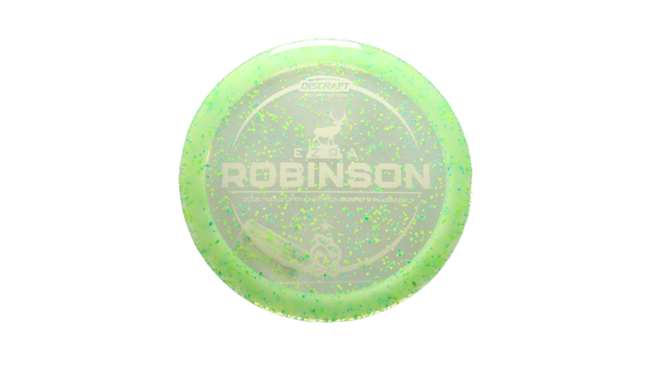 Discraft 2025 Ezra Robinson Victory Edition Z Confetti Predator Fairway Driver Front View
