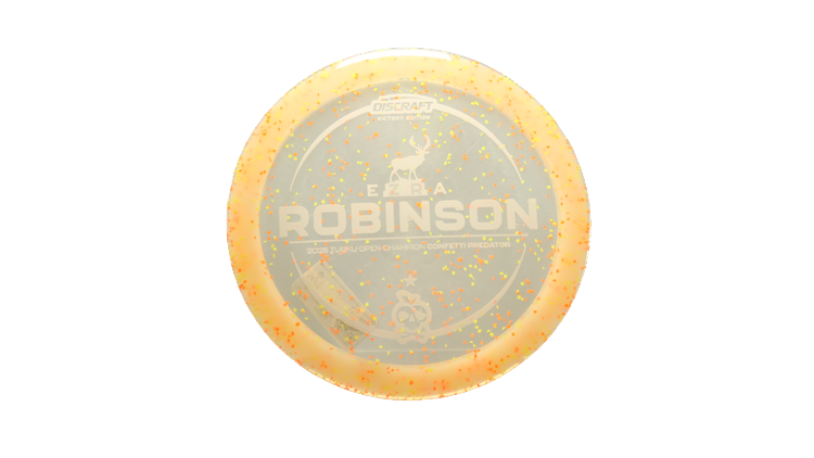 Discraft 2025 Ezra Robinson Victory Edition Z Confetti Predator Fairway Driver Front View