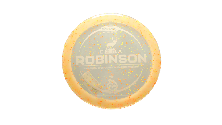Discraft 2025 Ezra Robinson Victory Edition Z Confetti Predator Fairway Driver Front View