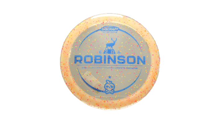 Discraft 2025 Ezra Robinson Victory Edition Z Confetti Predator Fairway Driver Front View