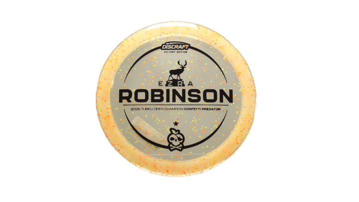 Discraft 2025 Ezra Robinson Victory Edition Z Confetti Predator Fairway Driver Front View