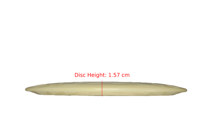 Pie Pan Discs BYOP 2025 Cherry Glow Grunt (retooled) Fairway Driver Profile View