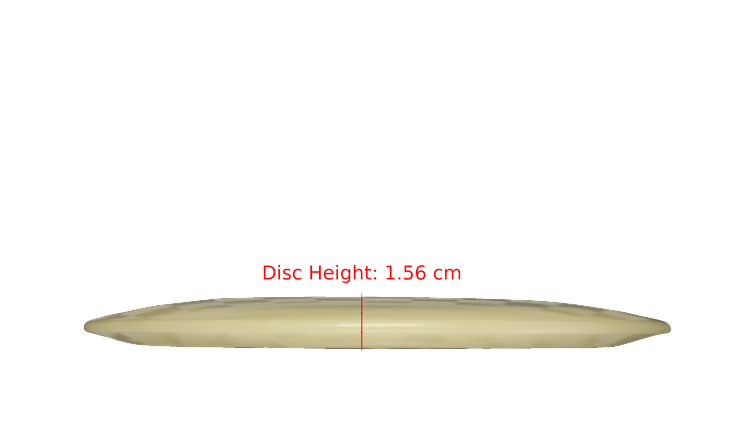 Pie Pan Discs BYOP 2025 Cherry Glow Grunt (retooled) Fairway Driver Profile View