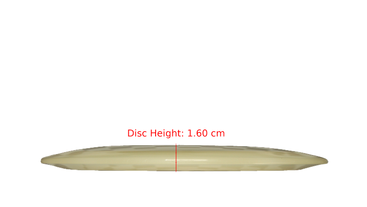 Pie Pan Discs BYOP 2025 Cherry Glow Grunt (retooled) Fairway Driver Profile View