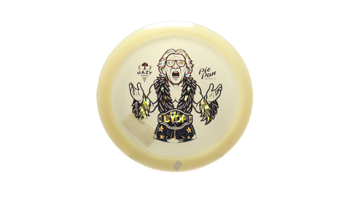 Pie Pan Discs BYOP 2025 Cherry Glow Grunt (retooled) Fairway Driver Front View