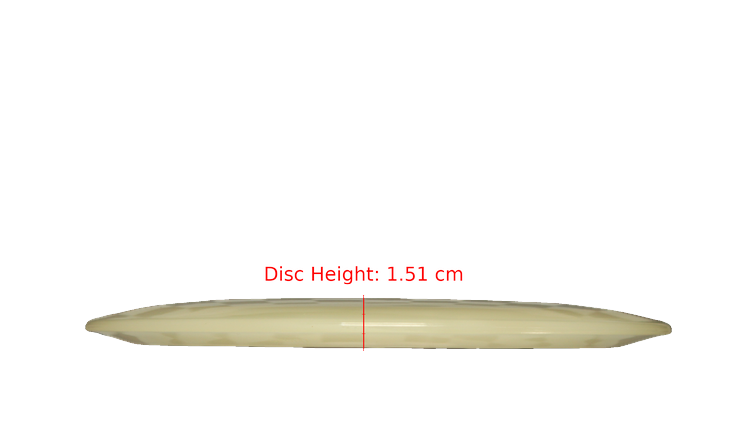 Pie Pan Discs BYOP 2025 Cherry Glow Grunt (retooled) Fairway Driver Profile View